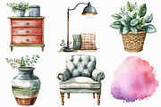 Interior Design Clipart PNG, an Illustration by Libby Wishes (Thumbnail 3 of 7)