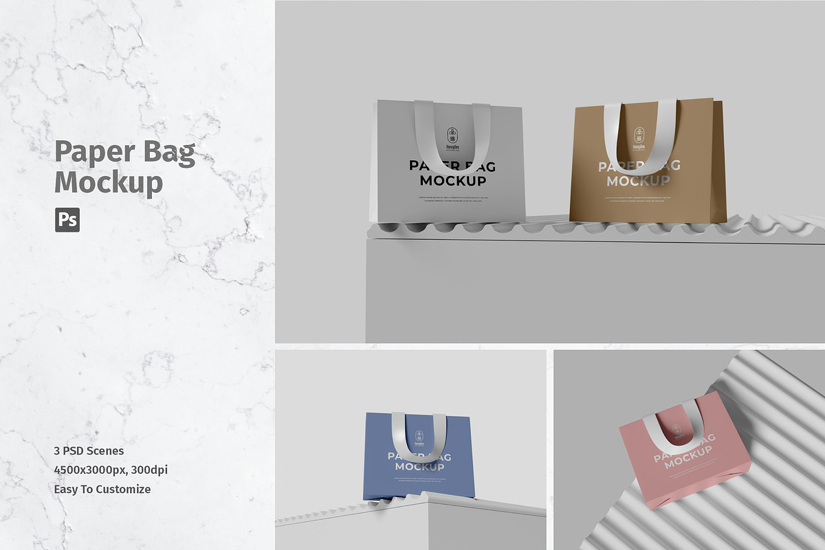 Shopping Bag Mockup, a Merchandise Mockup by MA-KING_ART (Photo 1 of 4)