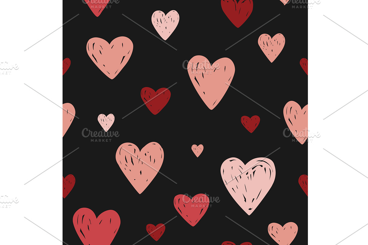 Seamless pattern with hand drawn, an Illustration by Toltemara