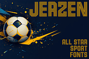 Jerzen - All Star Sport Fonts, a Sans Serif Font by Konstantine Studio (Thumbnail 1 of 4)