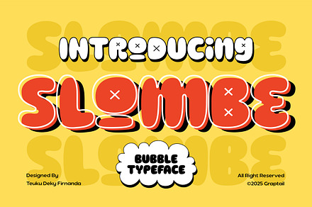 Slombe - Retro Bubble Typeface