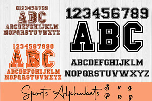 Sports Alphabet Font SVG Set, a Handwritten Font by EllaMaiyaali