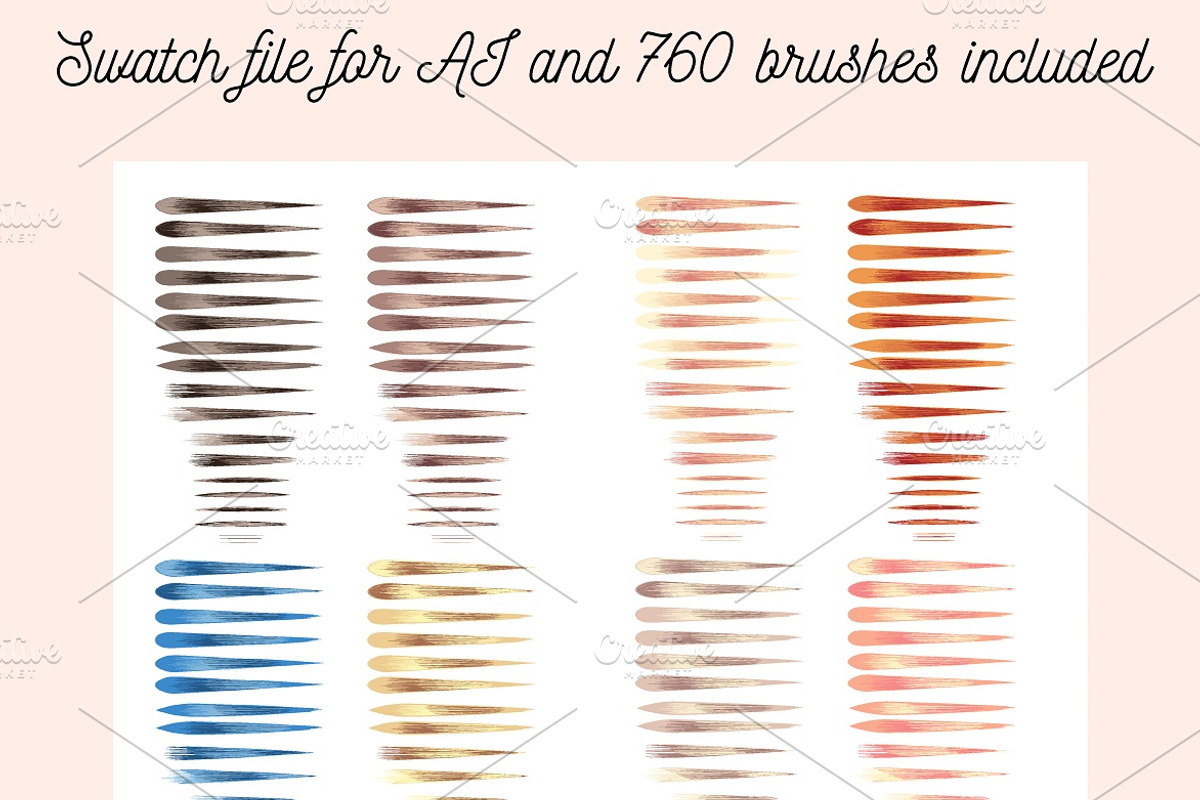 Hair brush - Adobe Illustrator, a Brush Add-On by Big Bundles Shop (Photo 5 of 6)