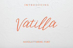 Vatilla // Hand Lettering Font