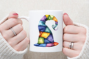 Watercolor Christmas Patchwork Clipa, an Illustration by Sublimation Artist (Thumbnail 5 of 6)