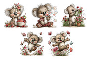 Whimsical Summer Koala Clipart, an Illustration by Dream Creation (Thumbnail 6 of 6)