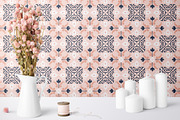 Navy and Blush Floral Patterns, a Pattern Graphic by Wild Twig Co (Thumbnail 4 of 7)