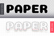 Hand Drawn Paper Editable Effect, a Layer Style Add-On by rwgusev (Thumbnail 2 of 7)