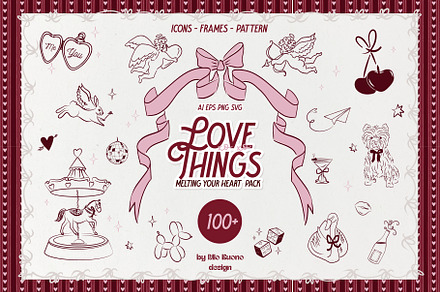 Love Things: icons, frames, patterns