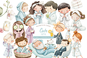 Cute Spa Relaxation Clipart Set, an Illustration by MockupWizard (Thumbnail 1 of 5)