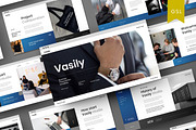 Vasily - Business Google Slide, a Presentation Template by Dens Creative Studio (Thumbnail 1 of 6)