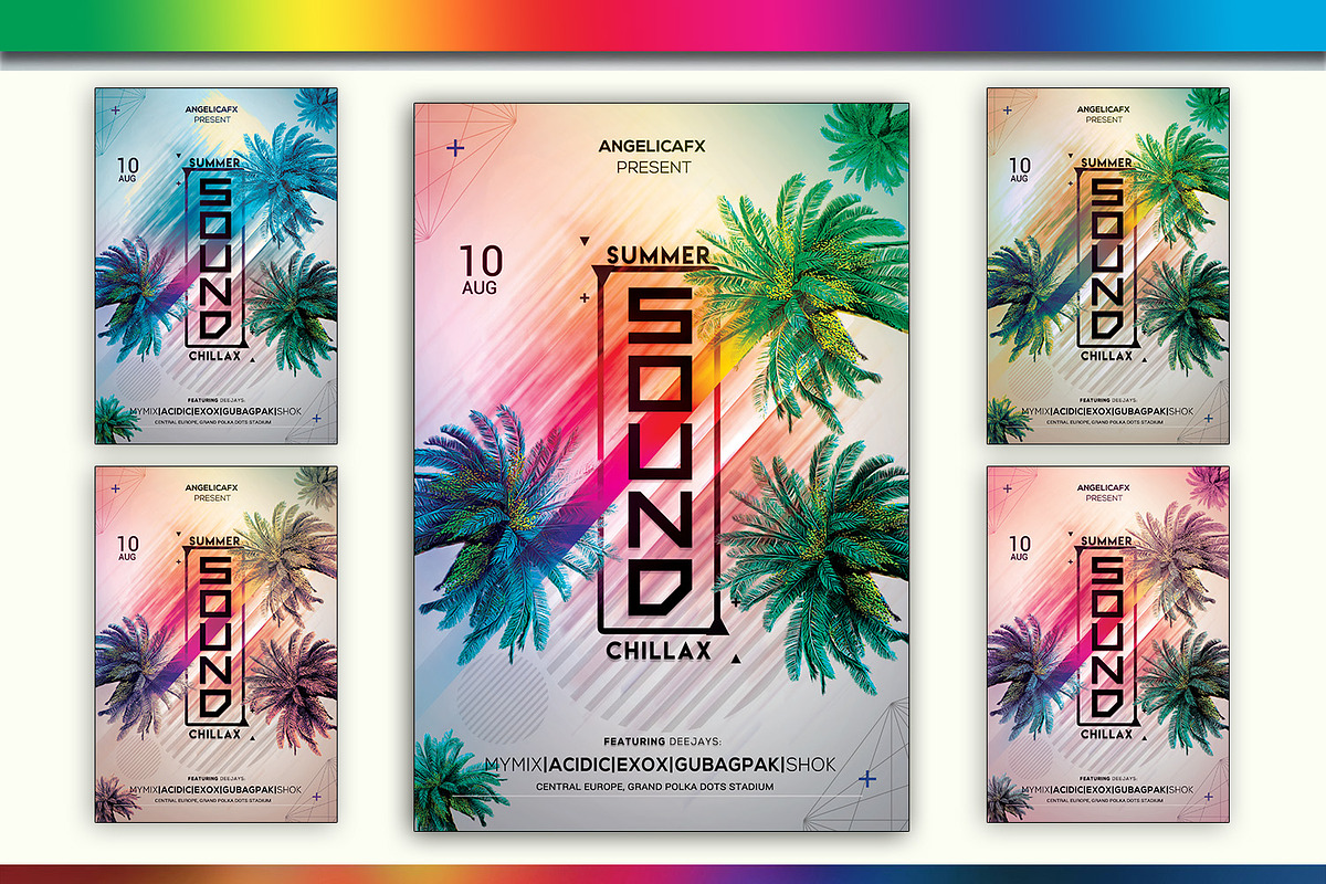 Summer Sound Chillax, a Flyer Template by angelicafx (Photo 1 of 2)