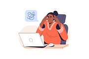 People focused, concentrated at work, a Person Illustration by PaperTrident (Thumbnail 11 of 13)
