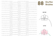 AI Dry Thin-Medium Pen Brushes, a Brush Add-On by 103cia (Thumbnail 1 of 3)
