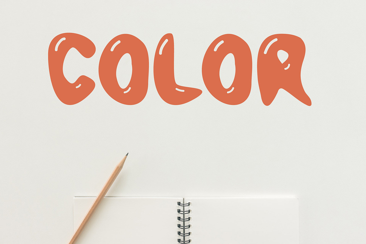 Bubble Letter Font, a Font by vladocar (Photo 6 of 12)