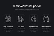 Animated Help and Emergency Icons, an Outline Icon by Prosymbols (Thumbnail 2 of 4)