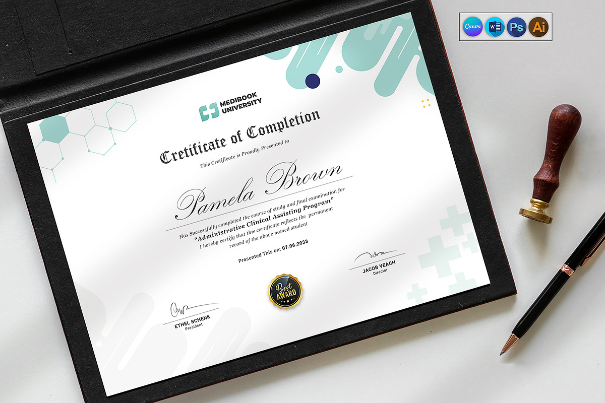 Certificate, a Stationery Template by DesignDevisers (Photo 2 of 10)