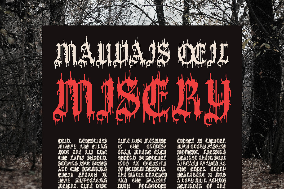 CS Nemesis – Black Metal Font, a Blackletter Font by Craft Supply Co. (Photo 2 of 8)