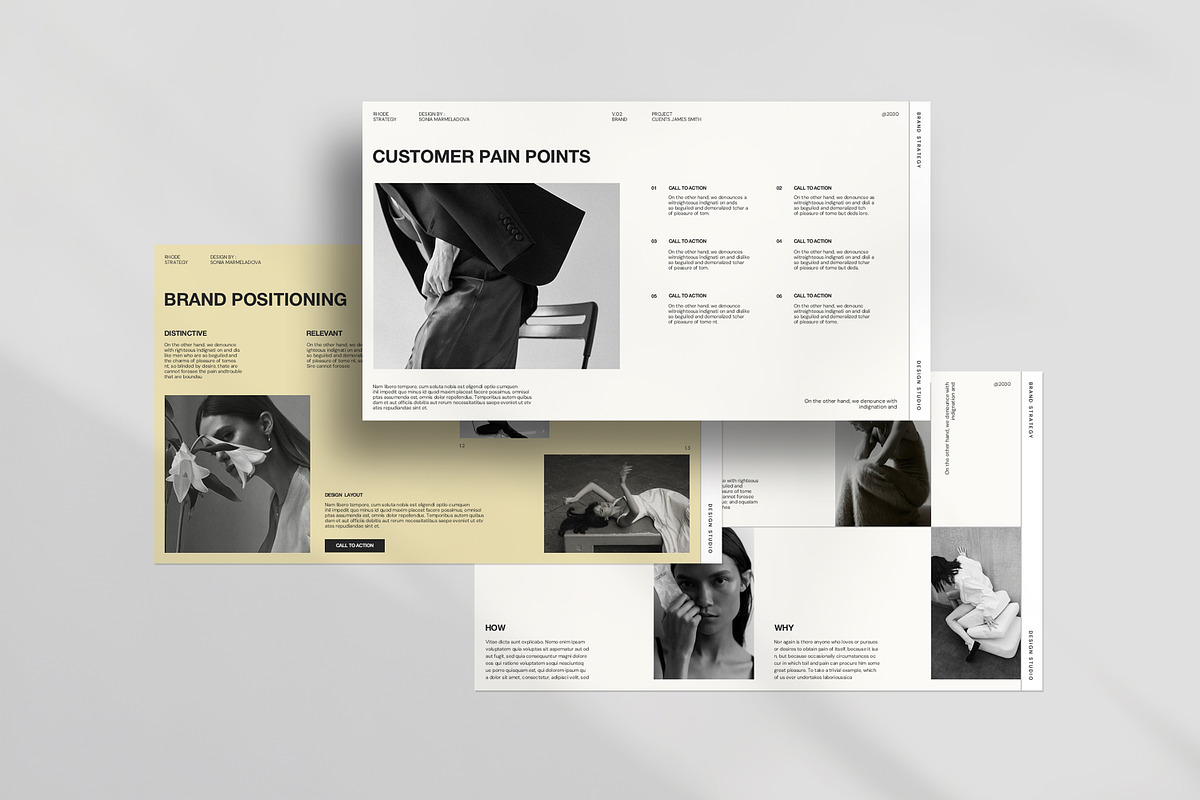 RHODE | Brand Strategy Presentation, a Presentation Template by CreativexGenius (Photo 3 of 10)