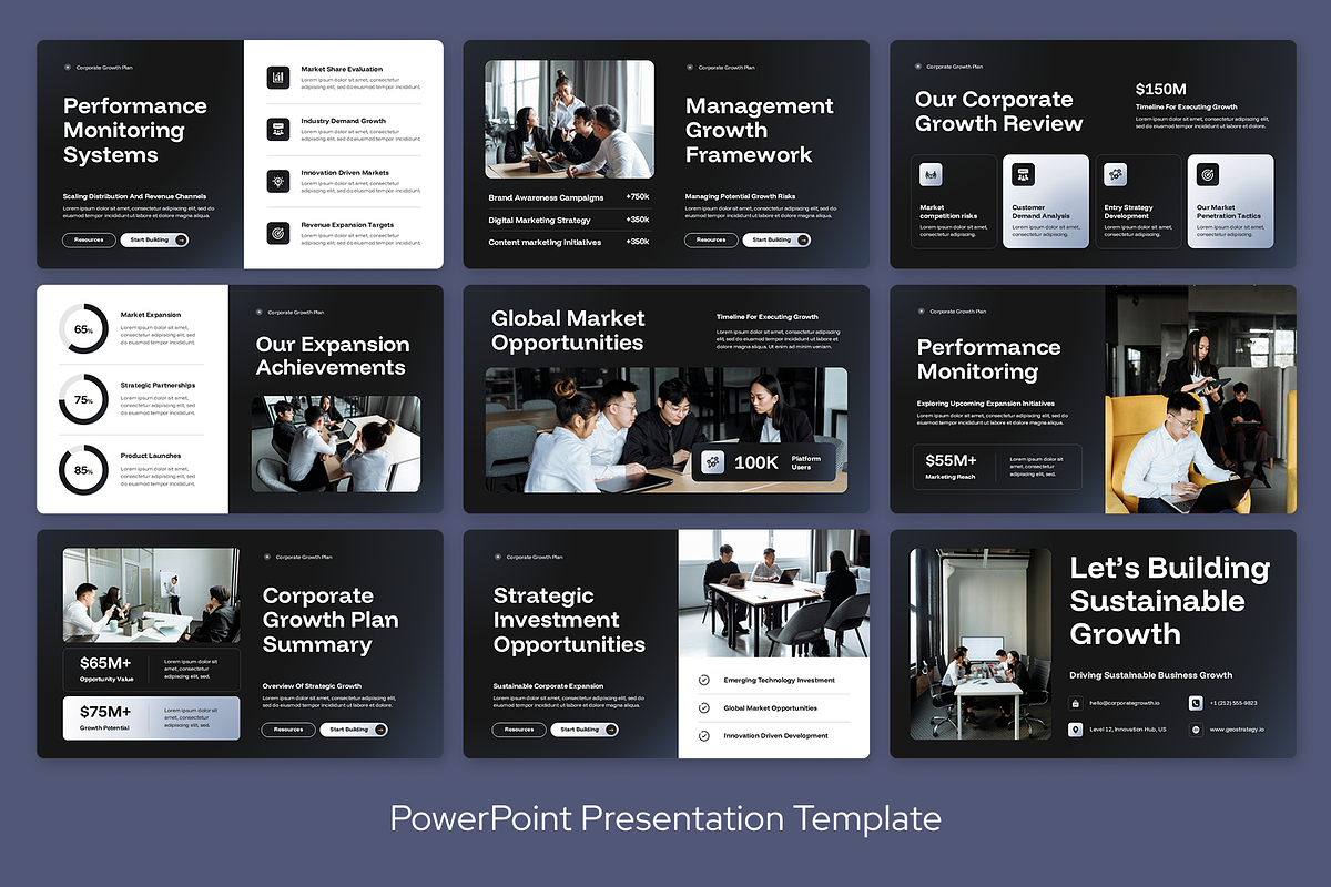Corporate Growth Plan, a Presentation Template by Sixtemp (Photo 3 of 3)