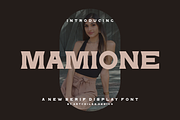 Mamione - Font, a Serif Font by artchiles_design (Thumbnail 1 of 5)
