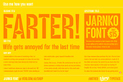 Jarnko Font, a Font by Verg Shop (Thumbnail 7 of 7)
