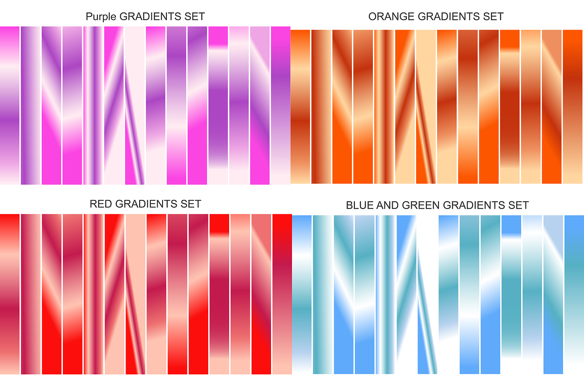 Big gradient Bundle 292 gradients, a Texture Illustration by Dreamanart