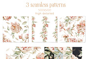 Watercolor flowers summer peony set, a Decorative Illustration by Edith’s World (Thumbnail 7 of 13)