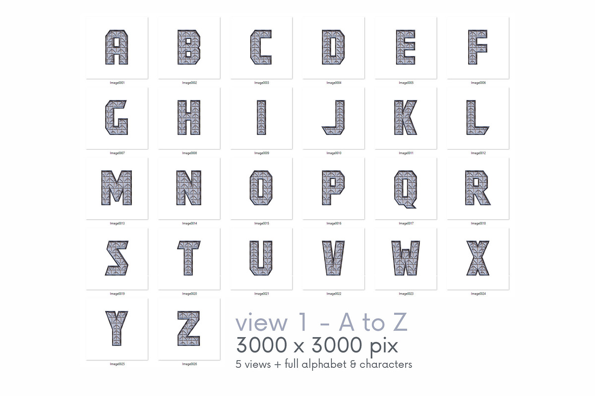 Futuristic Structure - 3D Lettering, a Graphic by MIIM (Photo 6 of 7)