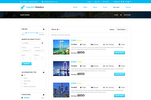 Galaxy- Travels PSD Website Template