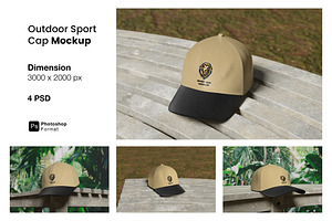 Outdoor Sport Cap Mockup