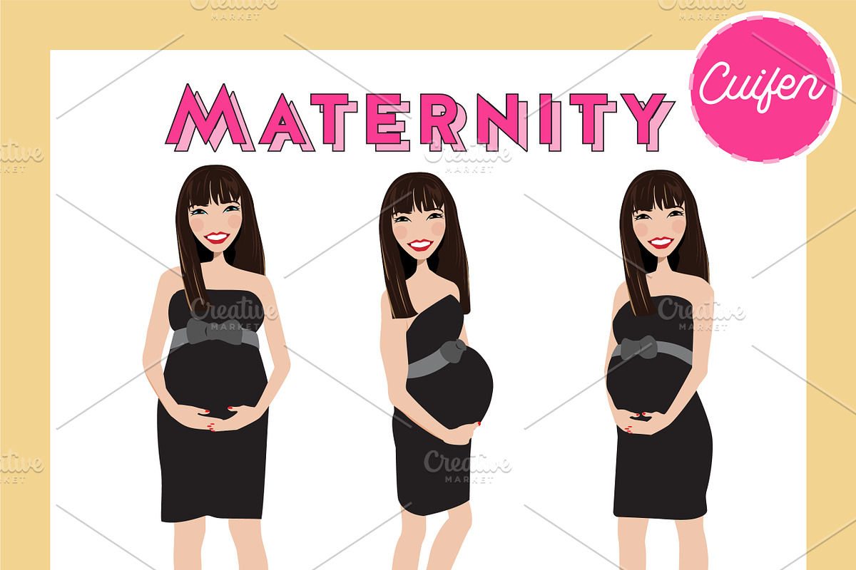 Maternity Pregnant Portrait Creator, a Person Illustration by Lauren Lesley Studio (Photo 10 of 45)