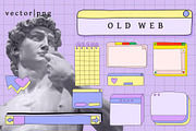 OLD WEB - social media templates, an Illustration by okchizh (Thumbnail 1 of 10)