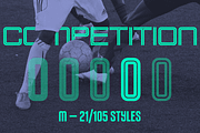 Competition M (subfamily), a Sans Serif Font by Sportsfonts (Thumbnail 1 of 9)