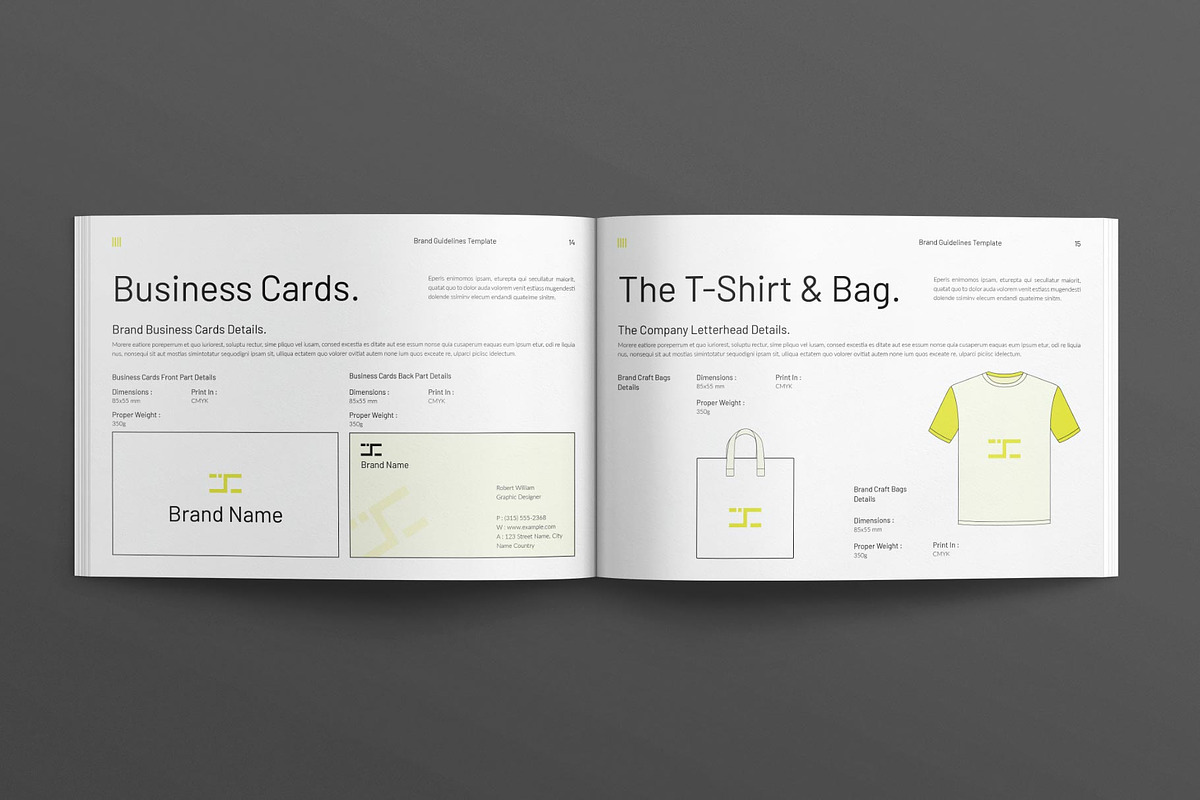 Brand Guideline Brochure Landscape, a Brochure Template by MassiveCreator (Photo 6 of 8)
