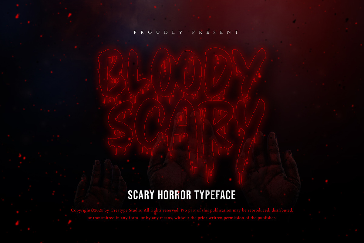 Bloody Scary Horror Halloween Font, a Font by Creatype Studio (Photo 1 of 9)