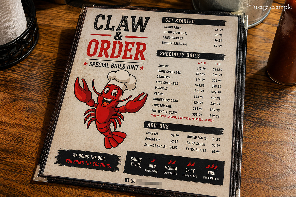 Crawfish Chef Mascot, an Animal Illustration by Vector Kitchen by Zoljo (Photo 3 of 3)
