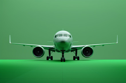 Realistic airplane is flying vector, a Background Photo by Pixeness