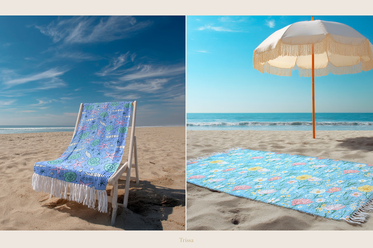 Beach Towel Mockup, a Household Mockup by Trissa (Photo 5 of 7)