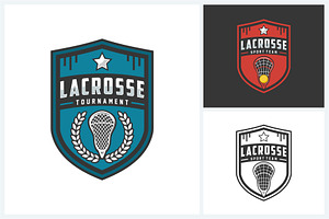 Lacrosse logo sport design template, a Branding & Logo Template by jundio studio