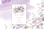 Watercolor Purple Blush Flowers, an Illustration by Feather Grace Designs (Thumbnail 8 of 9)