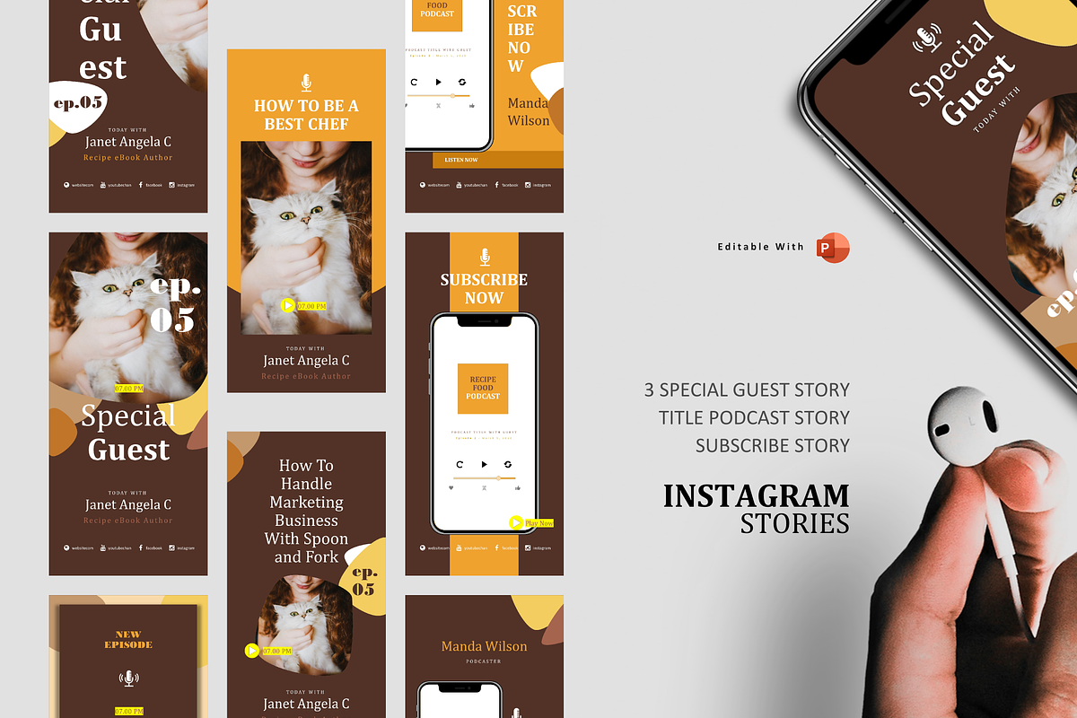 SALE | 12 BUNDLE PODCAST PROMOTION, a Social Media Template by rivatxfz (Photo 2 of 13)