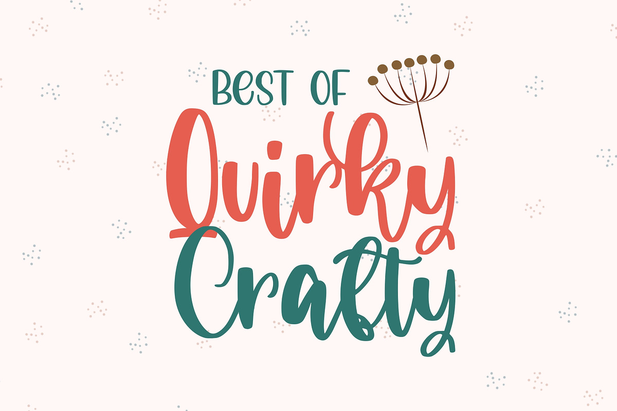 October Quirky - Cute Quirky Font, a Script Font by Good Java Studio (Photo 4 of 7)