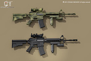 M4 rifle, an Object 3D Model by Tartino 3D models (Thumbnail 7 of 10)