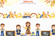 SCHOOL watercolor collection, an Education Illustration by Marina Ermakova (Thumbnail 7 of 11)