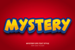 Red Mystery Text Style Effect