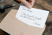 Dusty Archive - Handwritten Script, a Script Font by Sarid Ezra (Thumbnail 8 of 9)