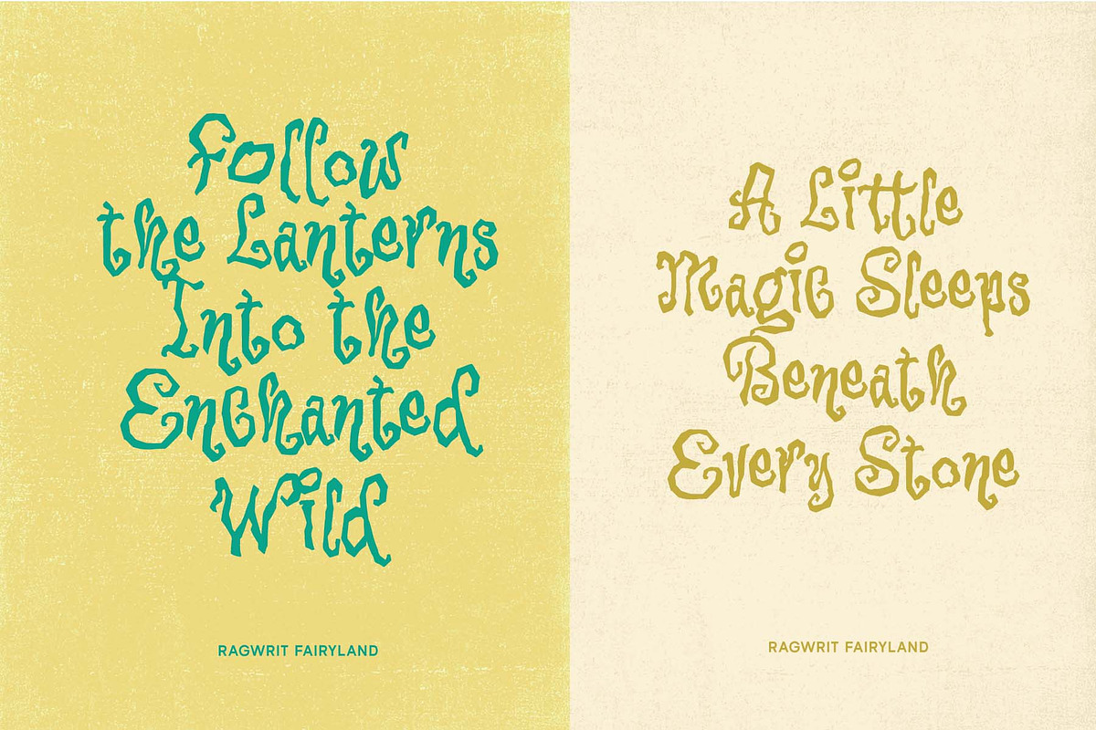 Ragwrit Fairyland Whimsical Font, a Handwritten Font by Littlehand (Photo 8 of 9)