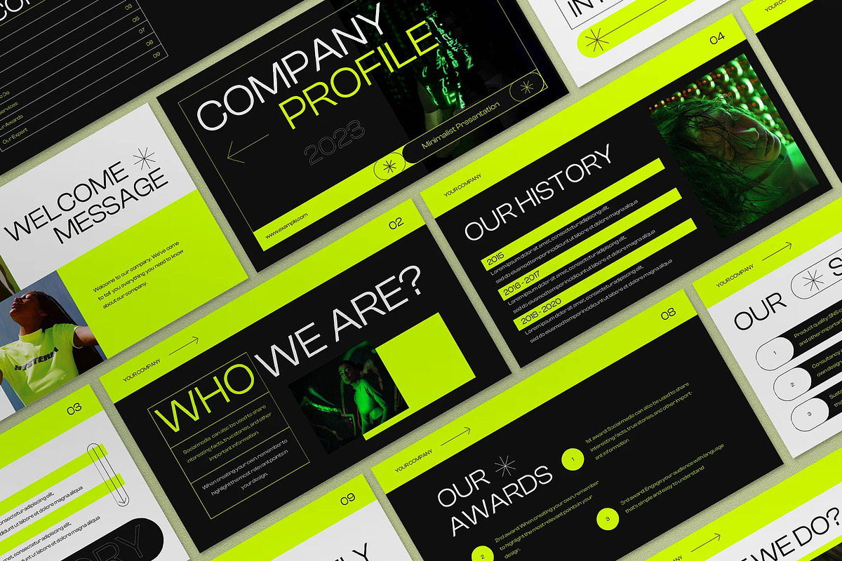 Greeneon Power Point Template, a Presentation Template by UInstrument (Photo 1 of 6)