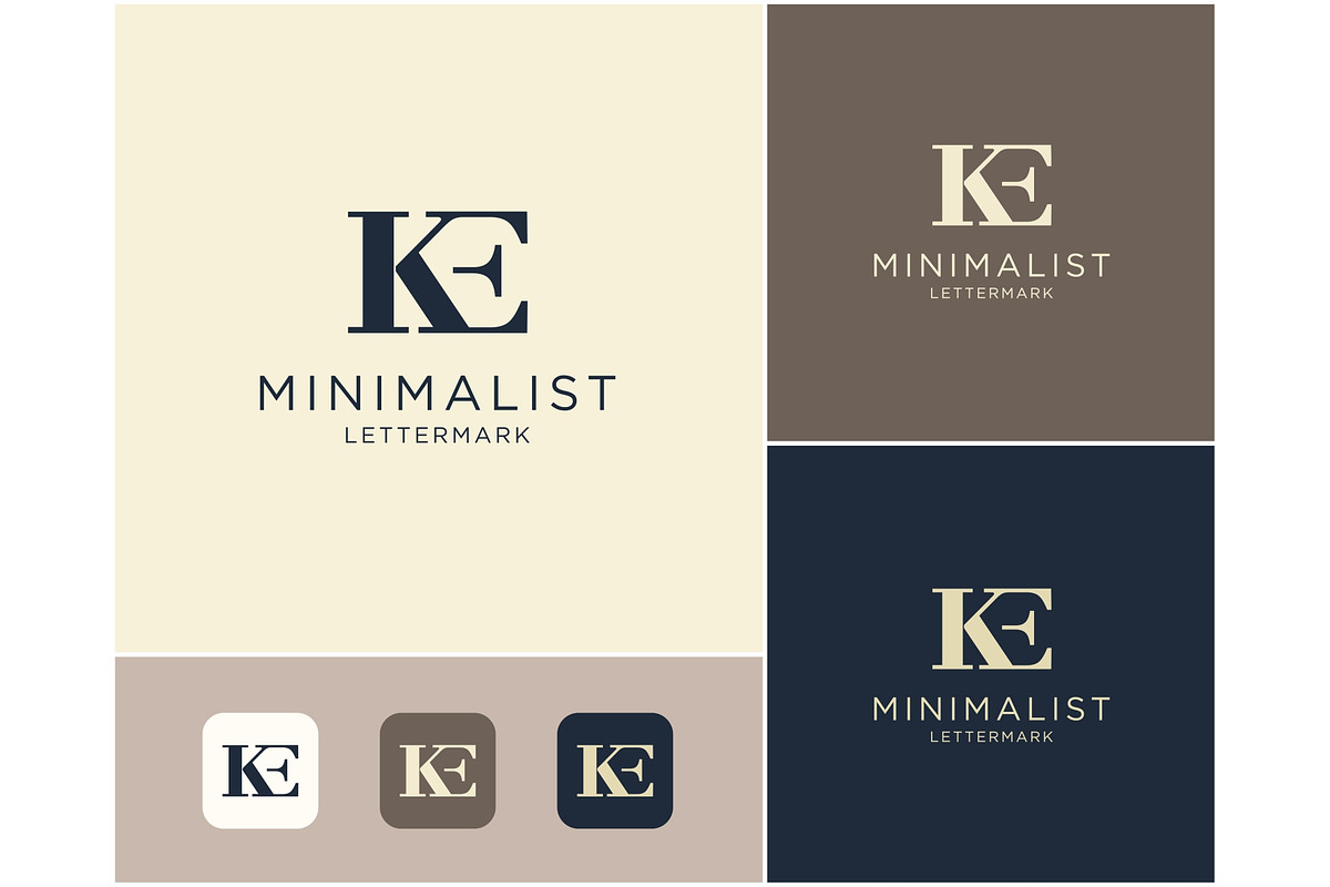 Letter KE Monogram Feminine Logo, a Branding & Logo Template by ika trisiana (Photo 1 of 2)